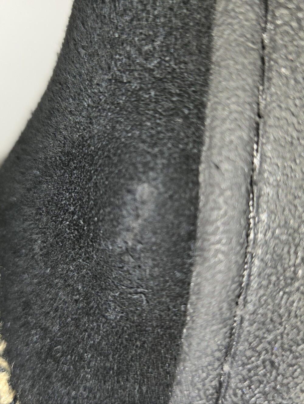 Clarks Women's 7 Black Suede Slip-On Clog with Marled Knit Cuff - Picture 8 of 12